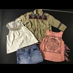 2T lot of Lucky Brand and Gap Jean skirt